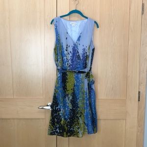 Watercolor sleeveless dress sz 18 LIKE NEW!